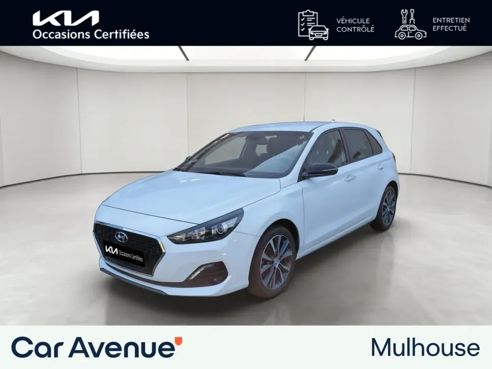 Hyundai i30 blanc d'occasion