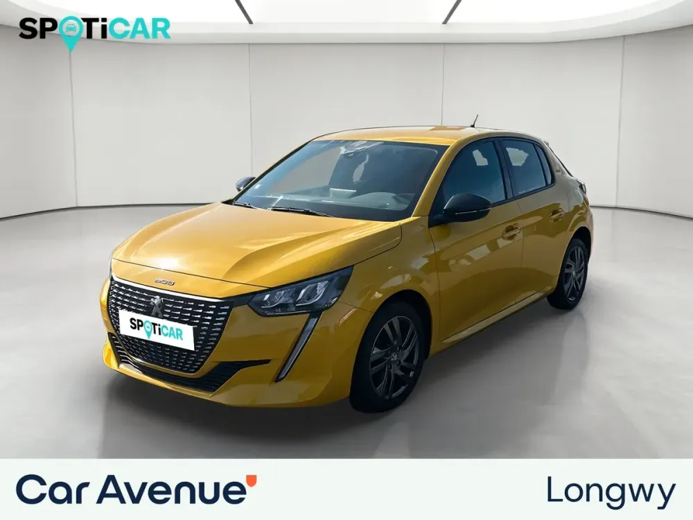 Peugeot 208 jaune d'occasion