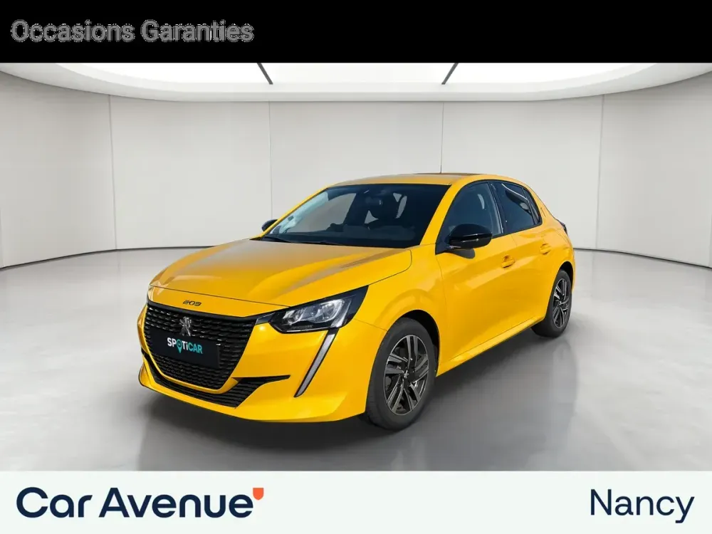 Peugeot 208 jaune d'occasion