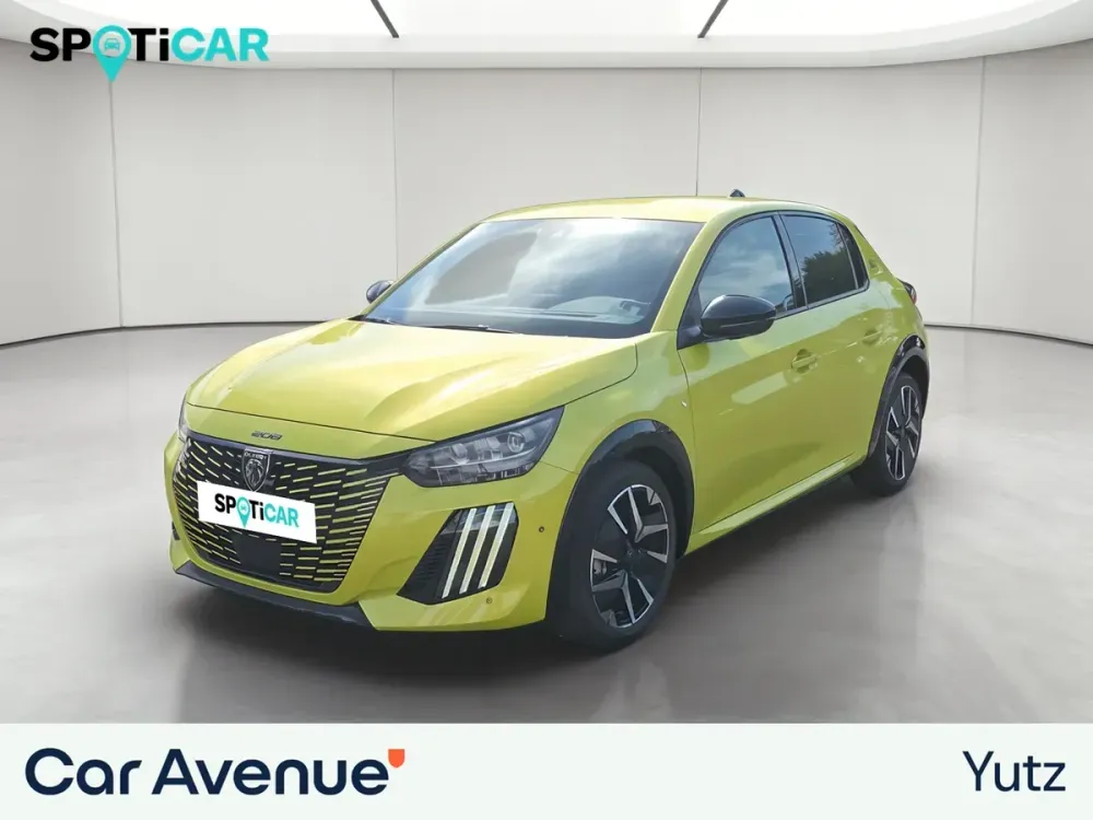 Peugeot 208 jaune d'occasion
