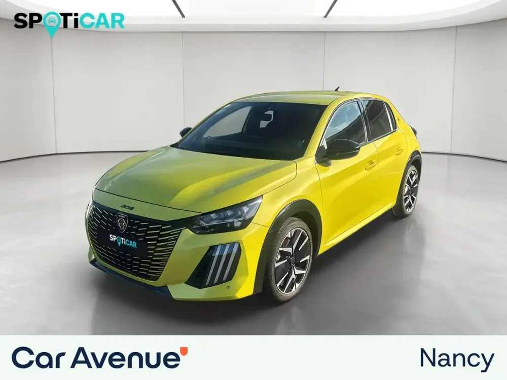 Peugeot 208 jaune d'occasion