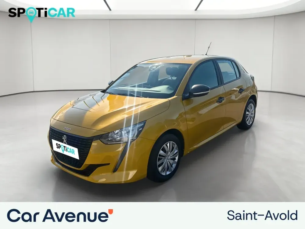 Peugeot 208 jaune d'occasion