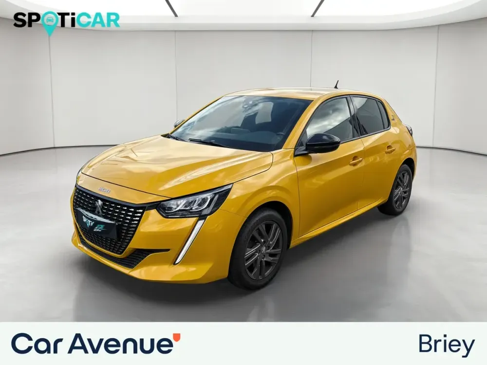 Peugeot 208 jaune d'occasion