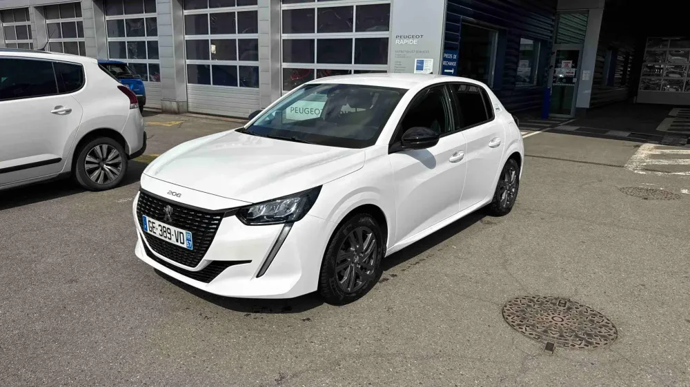 Peugeot 208 teinte opaque blanc banquise d'occasion