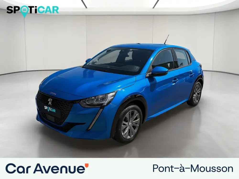 Peugeot 208 ELECTRIQUE bleu d'occasion