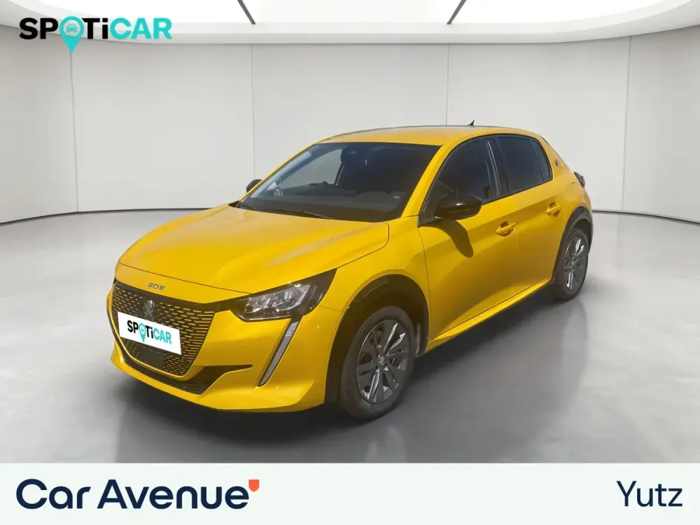 Peugeot 208 ELECTRIQUE jaune d'occasion