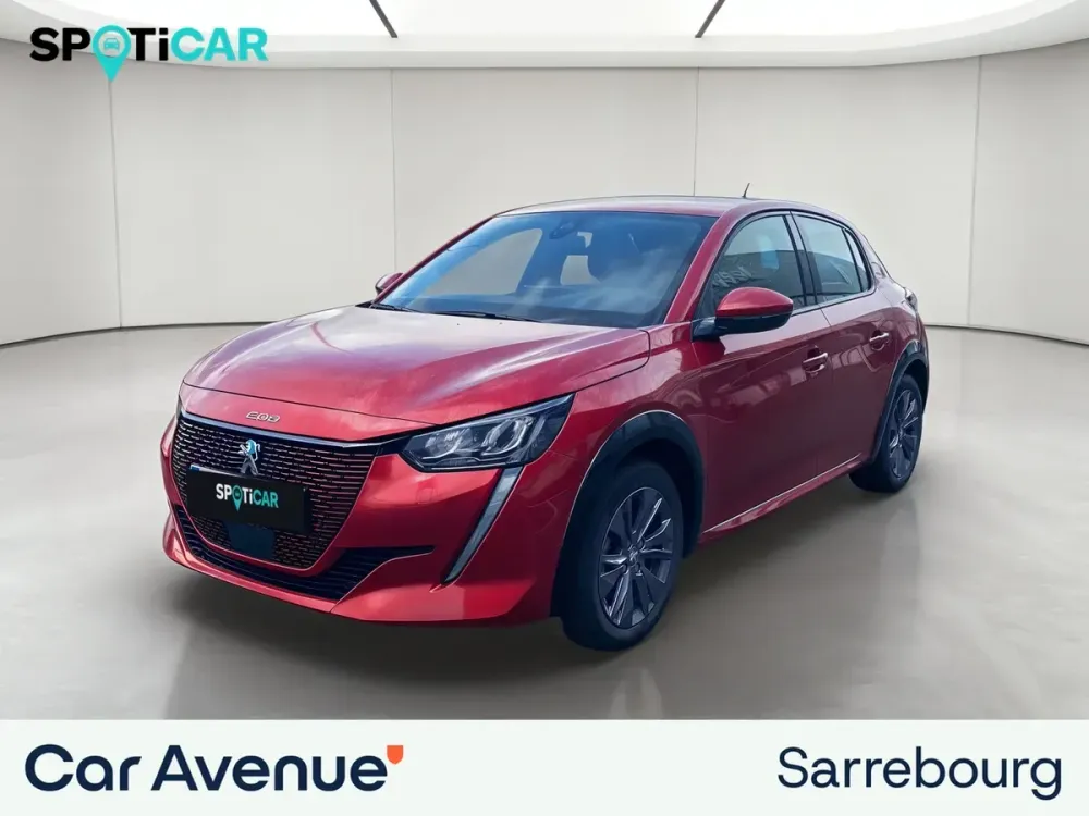 Peugeot 208 ELECTRIQUE rouge d'occasion