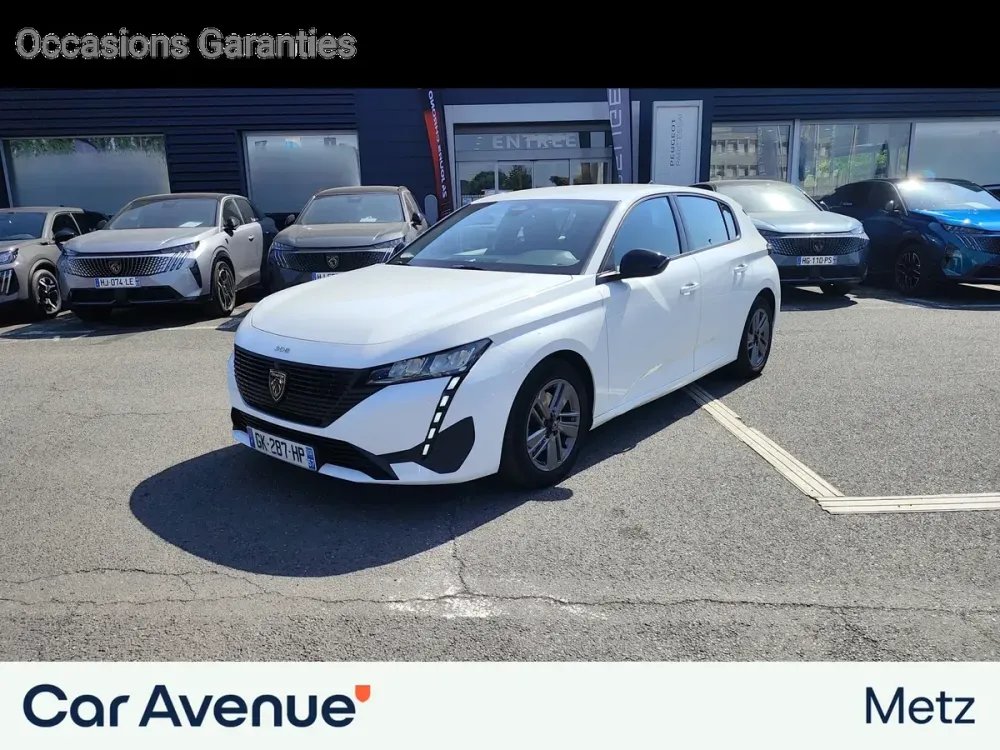 Peugeot 308 blanc banquise (o) d'occasion