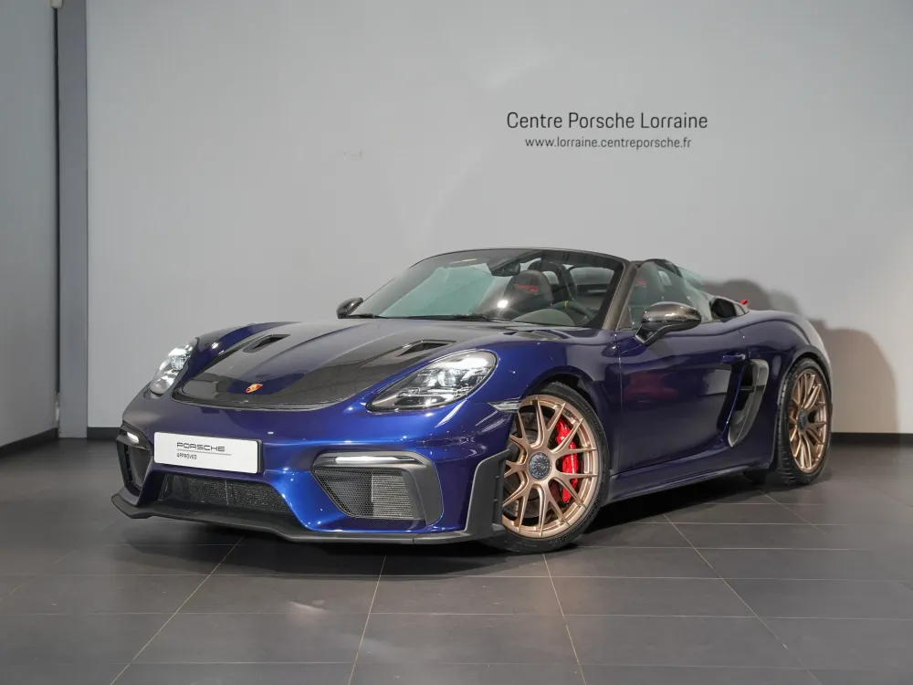 Porsche 718 BOXSTER SPYDER bleu d'occasion