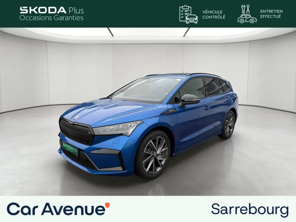 Skoda Enyaq bleu d'occasion