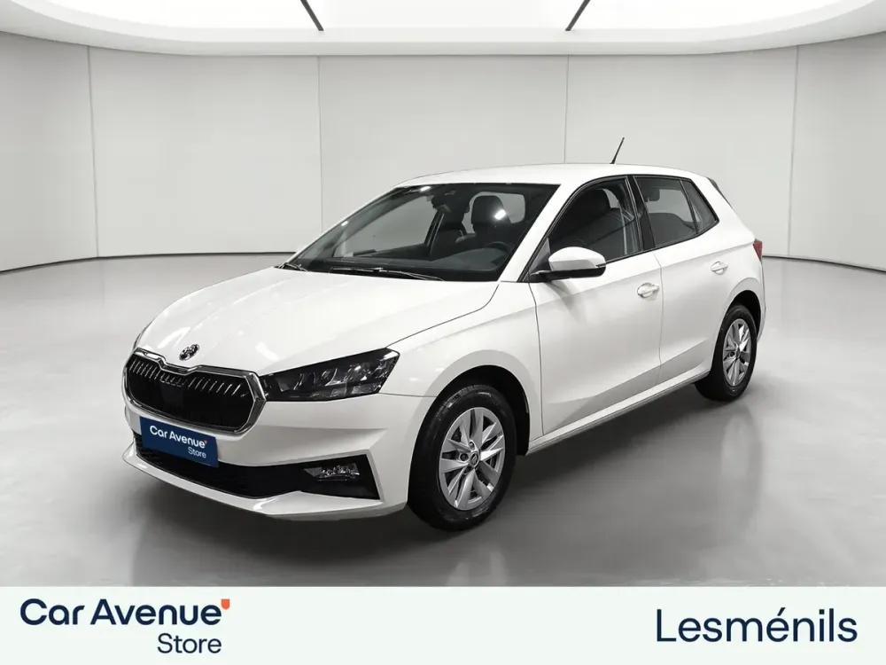 Skoda Fabia blanc d'occasion