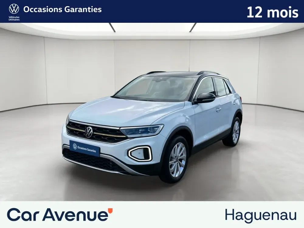 Volkswagen T-Roc blanc pur toit noir uni d'occasion