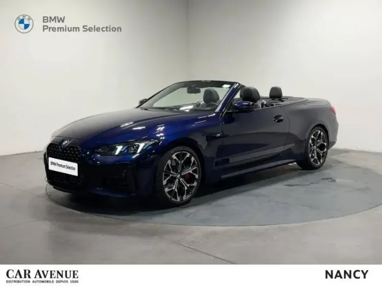 BMW SERIE 4 CABRIOLET G23 LCI bleu d'occasion
