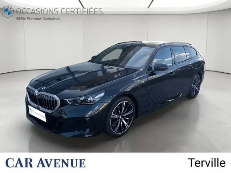 BMW Série 5 Touring bleu d'occasion