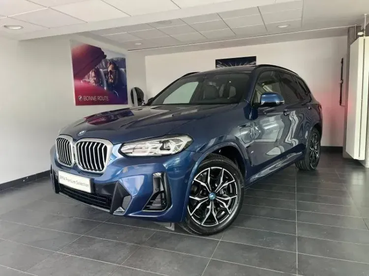 BMW X3 bleu d'occasion