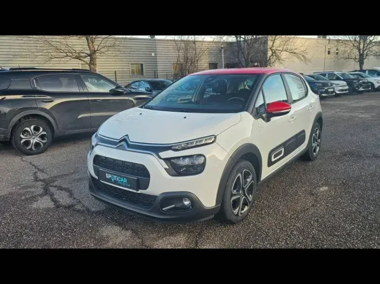 Citroën C3 blanc banquise (o) - rouge aden d'occasion