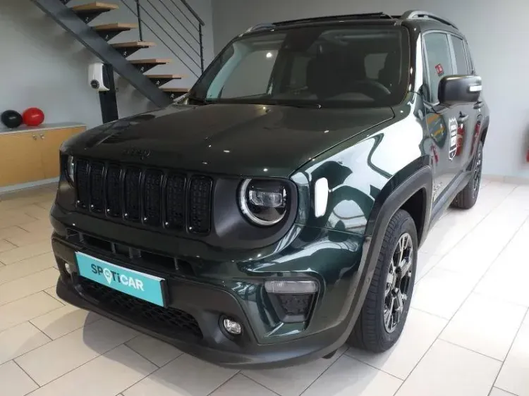 Jeep Renegade techno green metallise avec toit noir neuf