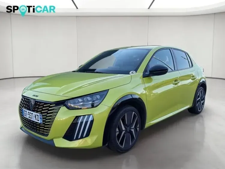 Peugeot 208 jaune d'occasion