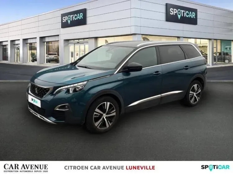 Peugeot 5008 bleu d'occasion