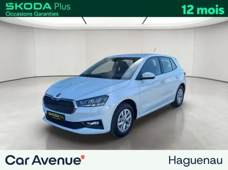 Skoda Fabia blanc d'occasion